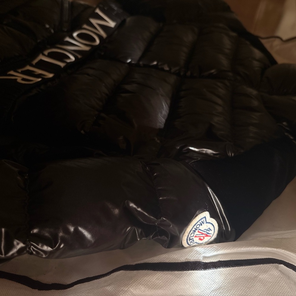 Moncler Shiny Black Down Jacket - Picture 2 of 3